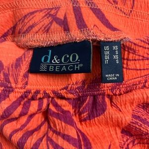 d&co Beach Women's Orange and Purple Pants